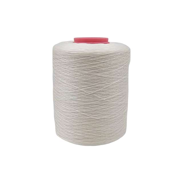 Close up view of sewing threads and machine needles